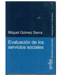 Foto 1 | Libro '' Evaluación De Los Servicios Sociales''