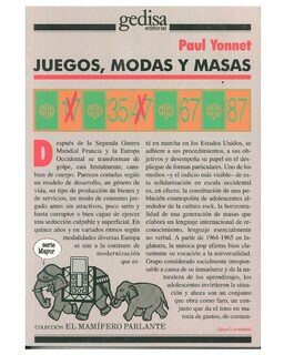 Foto 1 | Libro '' Juegos, Modas Y Masas''