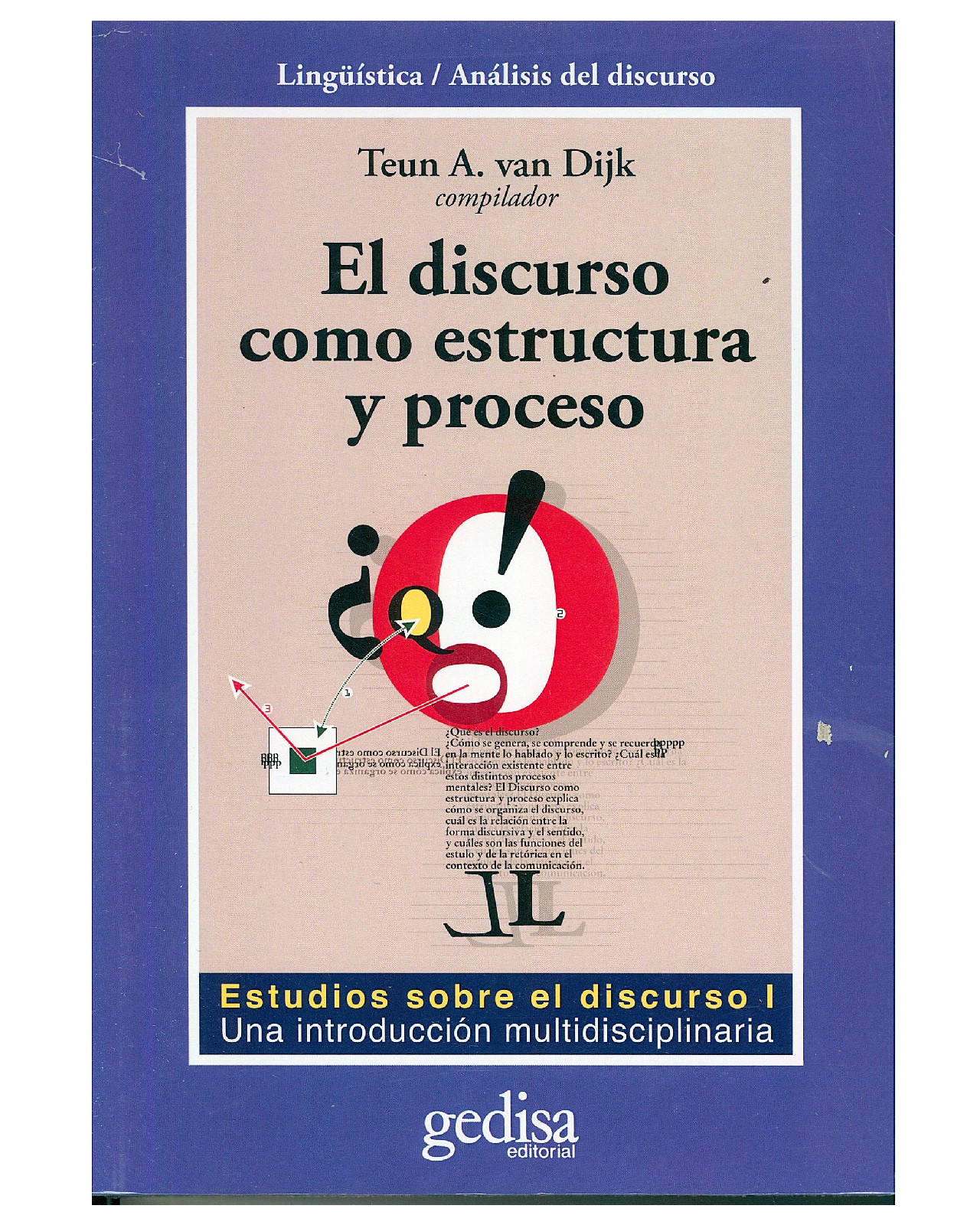 Foto 2 pulgar | Libro '' El Discurso Como Estructura Y Proceso''
