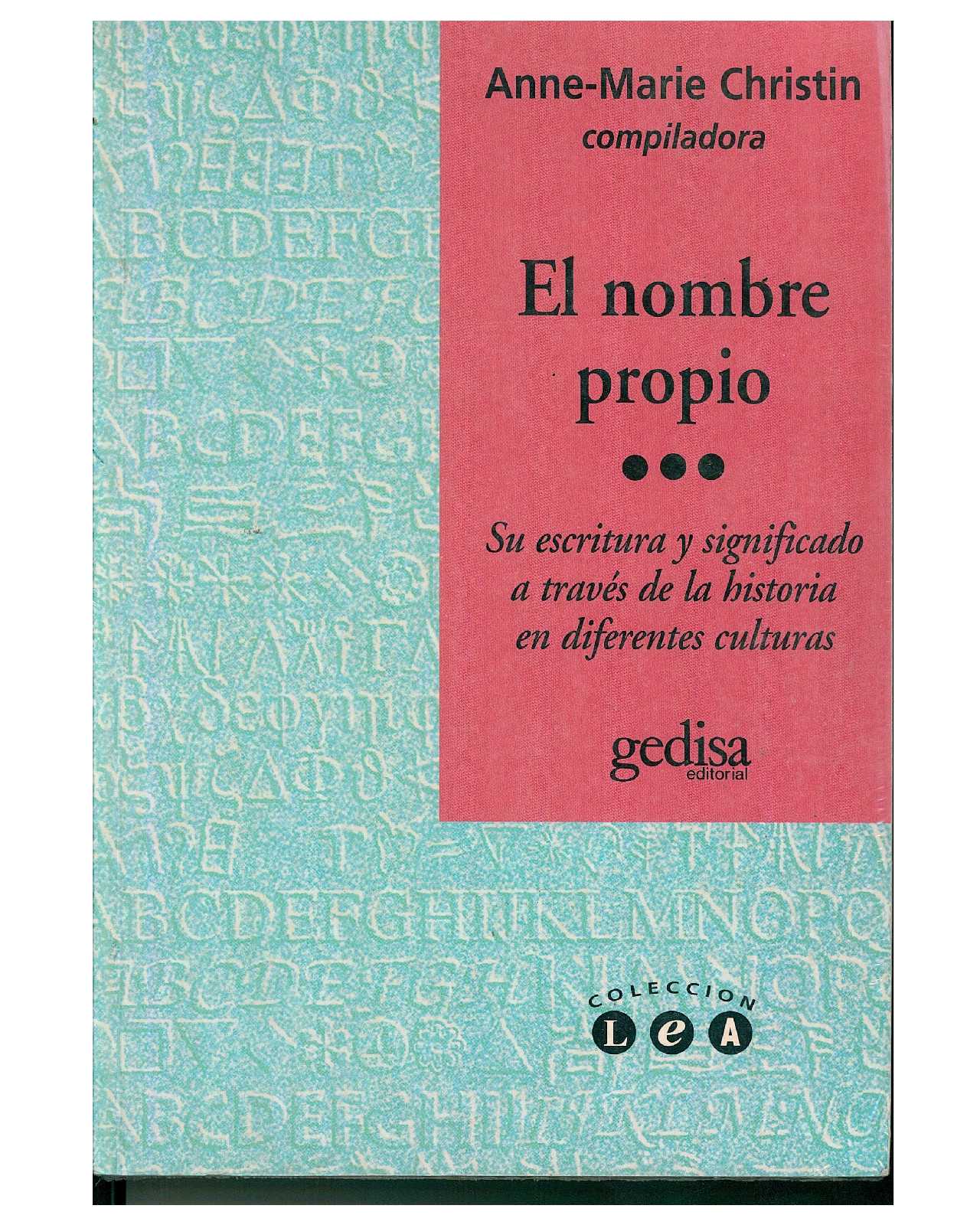 Libro '' El Nombre Propio''