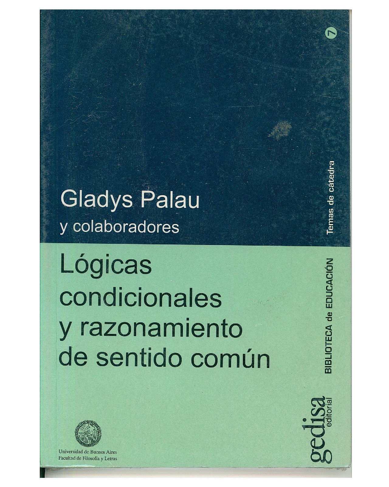 Foto 2 pulgar | Libro '' Lógicas Condicionales Y Razonamientos De Sentido Común''
