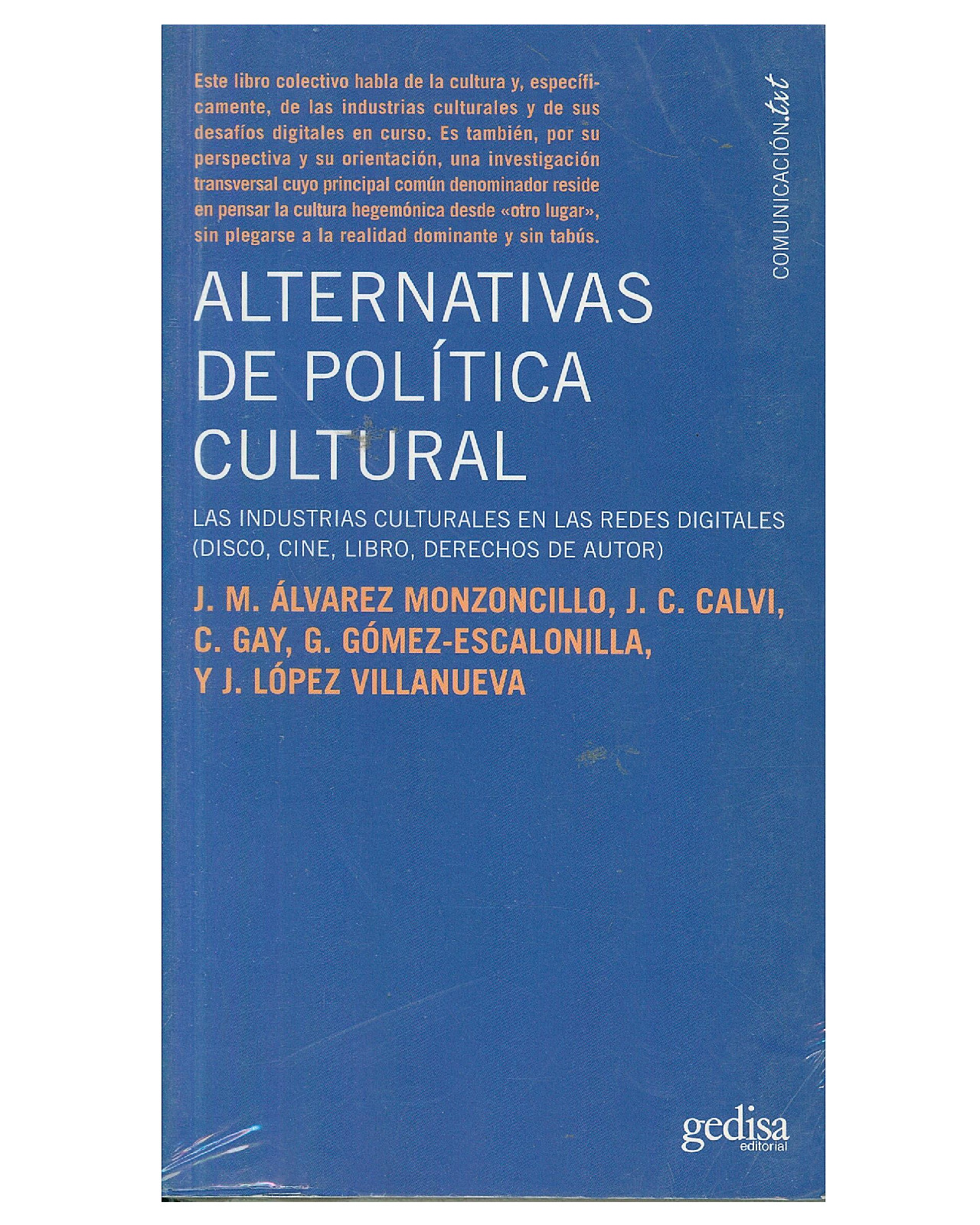 Foto 1 | Libro '' Alternativas De Política Cultural''