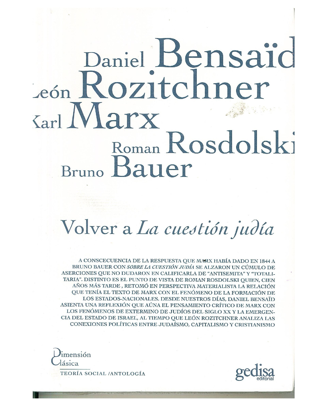 Foto 2 pulgar | Libro '' Volver A La Cuestión Judía''
