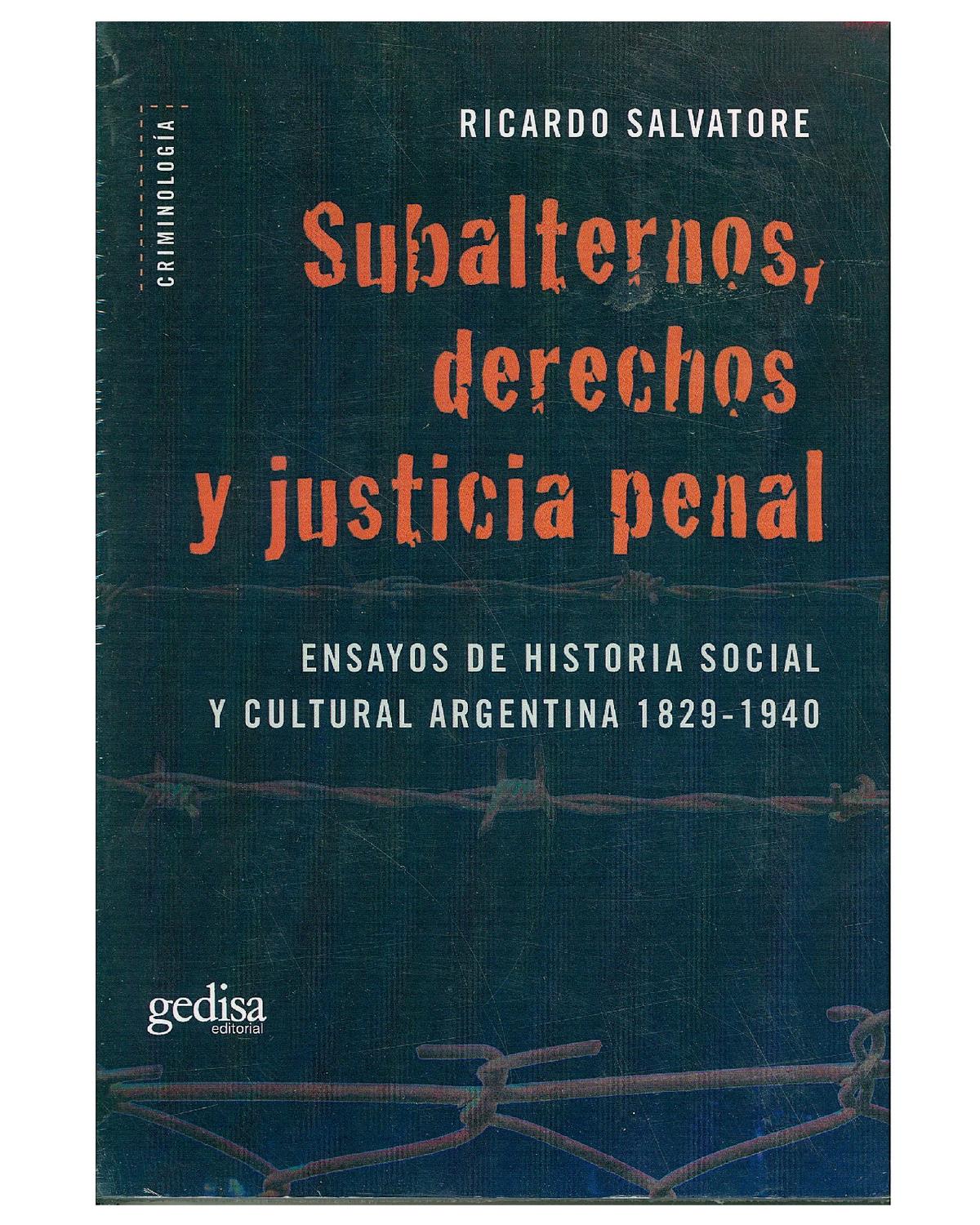 Subalternos, Derechos Y Justicia Penal