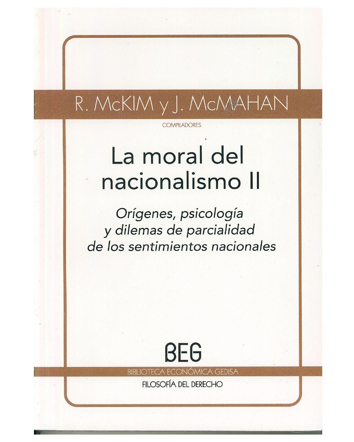 Foto 2 pulgar | Moral Del Nacionalismo Ii