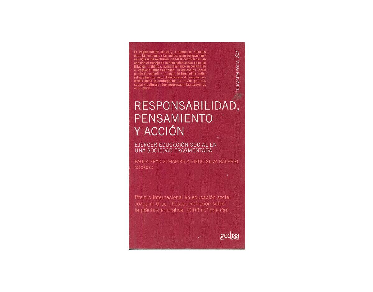 Responsabilidad Pensamiento Y Acción
