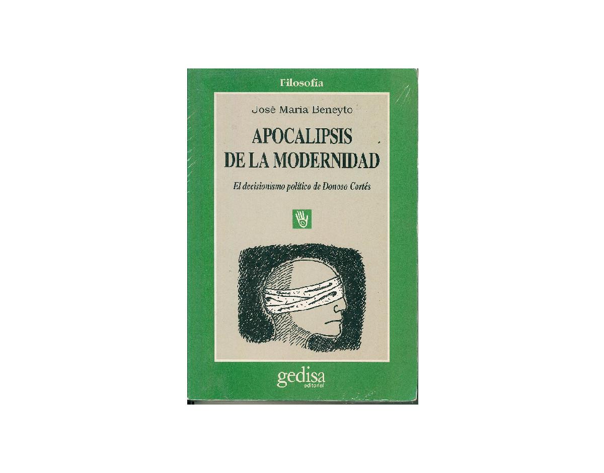 Foto 2 pulgar | Apocalipsis De La Modernidad