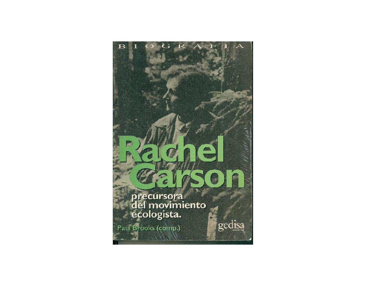 Foto 2 pulgar | Rachel Carson, Precursora Del Movimiento Ecologico