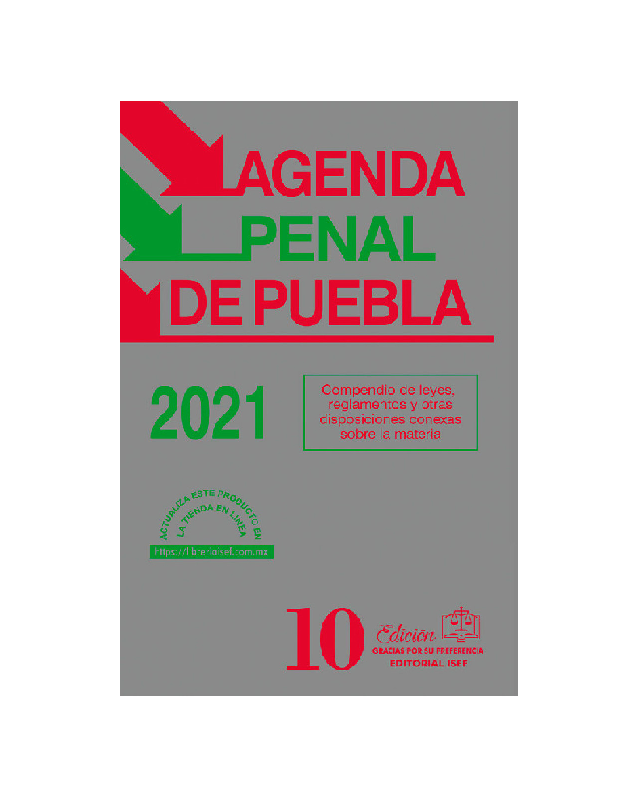 Foto 1 | Libro '' Agenda Penal Del Estado De Puebla 2021''