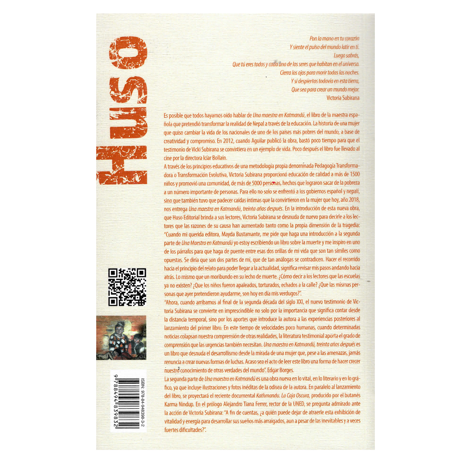 Foto 3 pulgar | Una Maestra En Kathmandu Huso Editorial Rústica Naranja