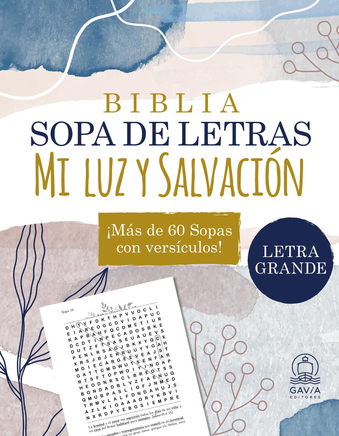 Libro " Biblia. Mi Luz Y Salvación. Sopa De Letras"