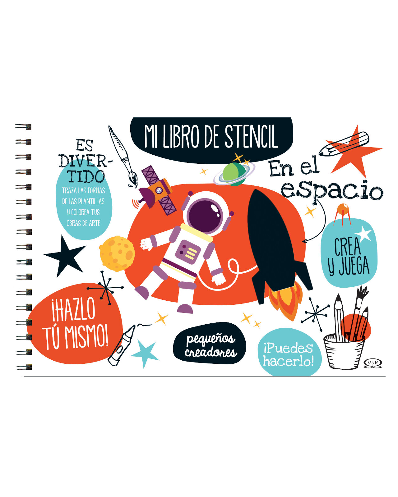 Libro ''en El Espacio, Mi Libro De Stencil''