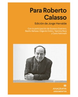 Foto 1 | Libro ''para Roberto Calasso''