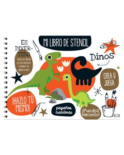 Foto 1 | Libro ''dinos, Mi Libro De Stencil''