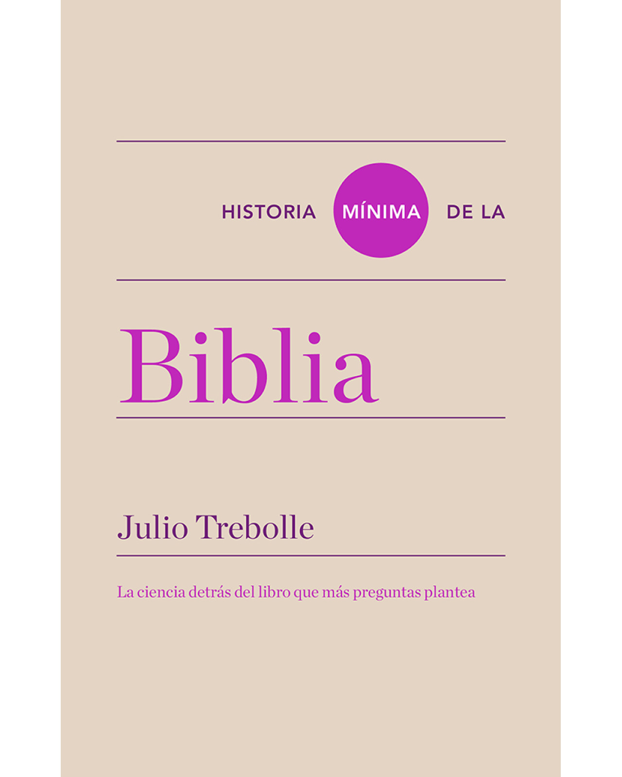 Foto 1 | Historia Mínima De La Biblia - Turner - Trebolle, Julio