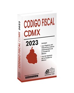 Foto 1 | Libro ''código Fiscal De La Ciudad De México Económico 2023''