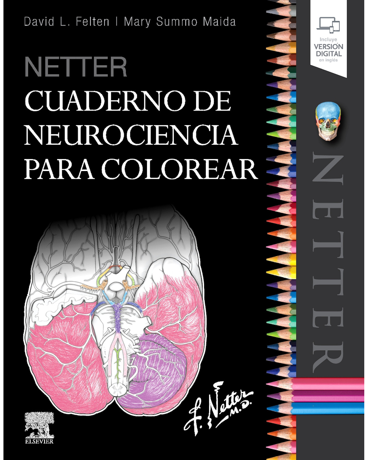 Foto 2 pulgar | Libro ''netter Cuaderno De Neurociencia Para Colorear''