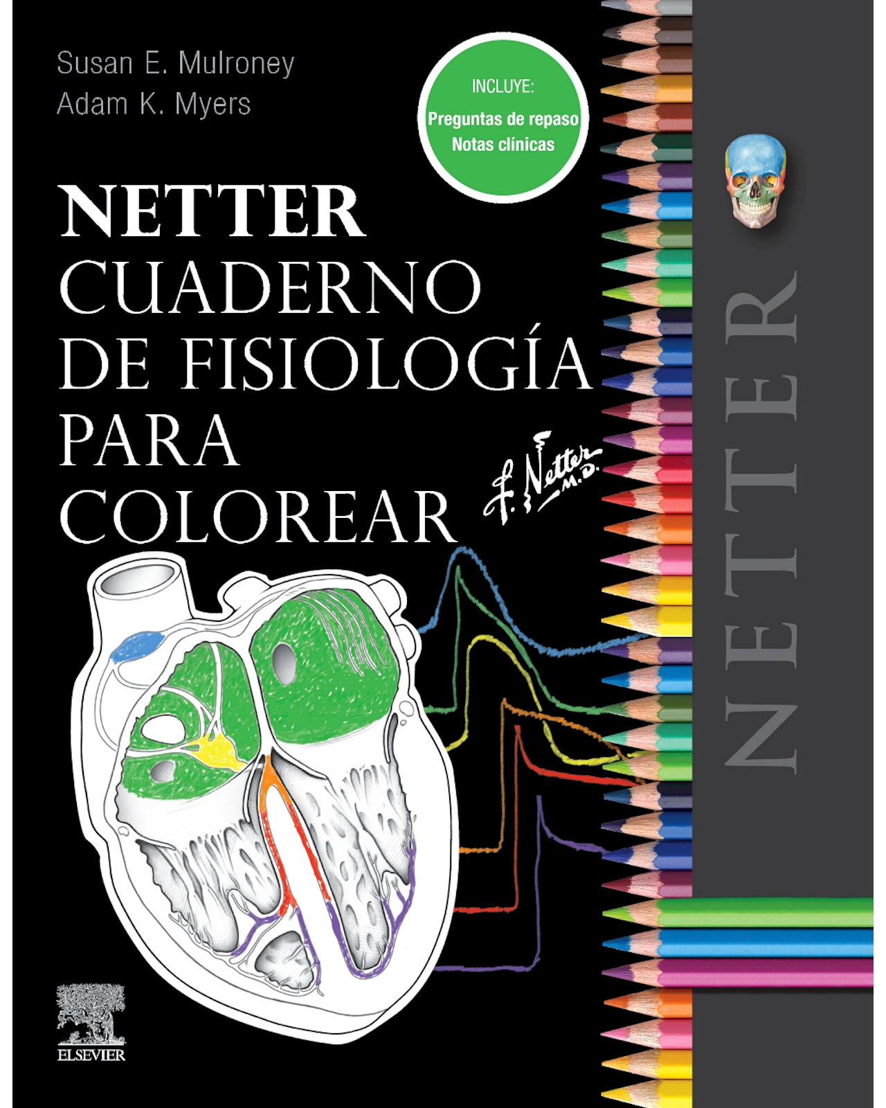 Foto 2 pulgar | Libro ''netter Cuaderno De Fisiología Para Colorear''