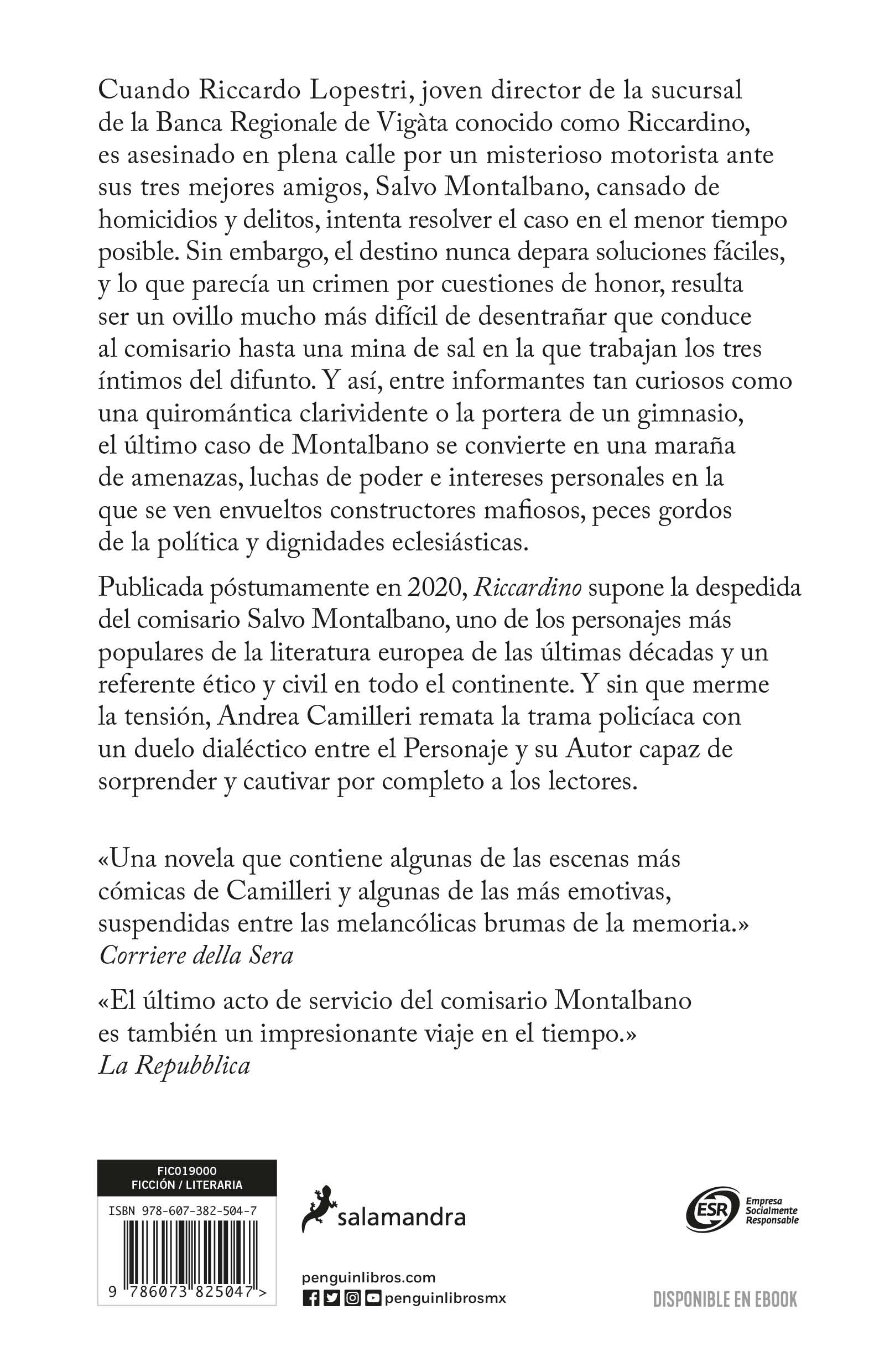 Foto 3 pulgar | Libro Riccardino Comisario Montalbano 33