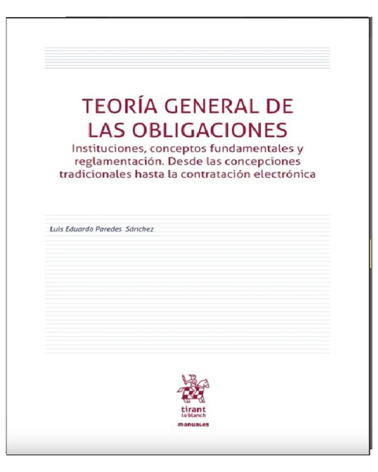 Libro ''Teoría General de las Obligaciones''