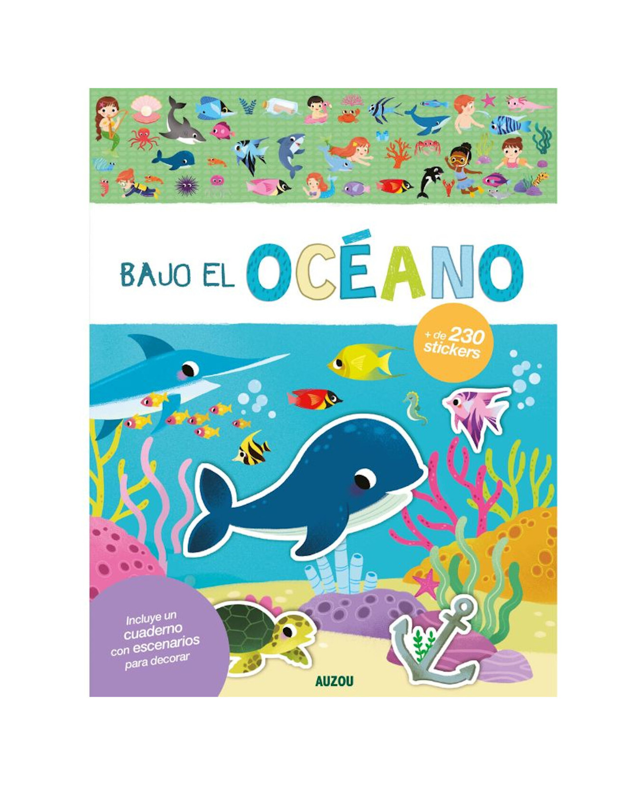 Foto 2 pulgar | Libro ''bajo El Océano, Libro De Stickers''