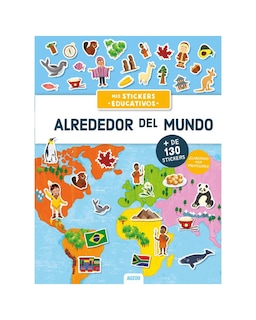 Foto 1 | Libro ''alrededor Del Mundo, Stickers Educativos''
