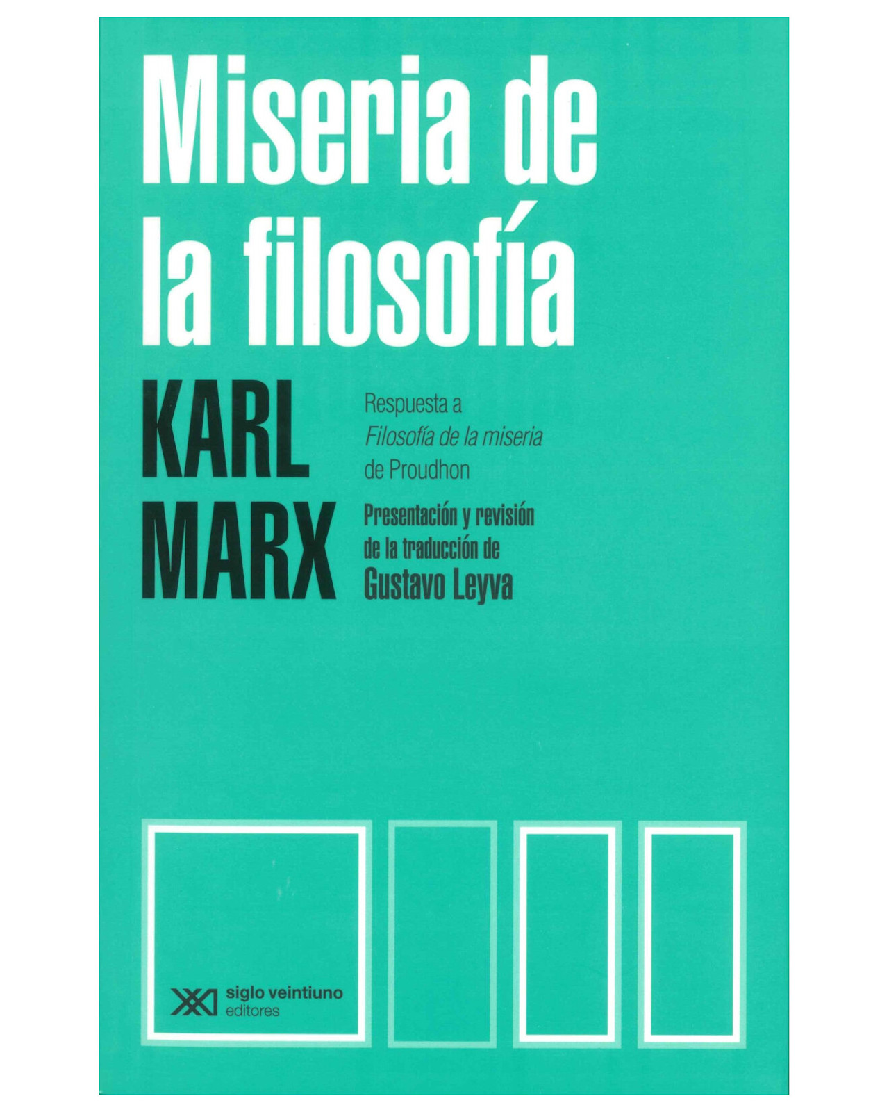 Foto 2 pulgar | Libro ''miseria De La Filosofía. Respuesta A Filosofía De La Miseria De Proudhon''