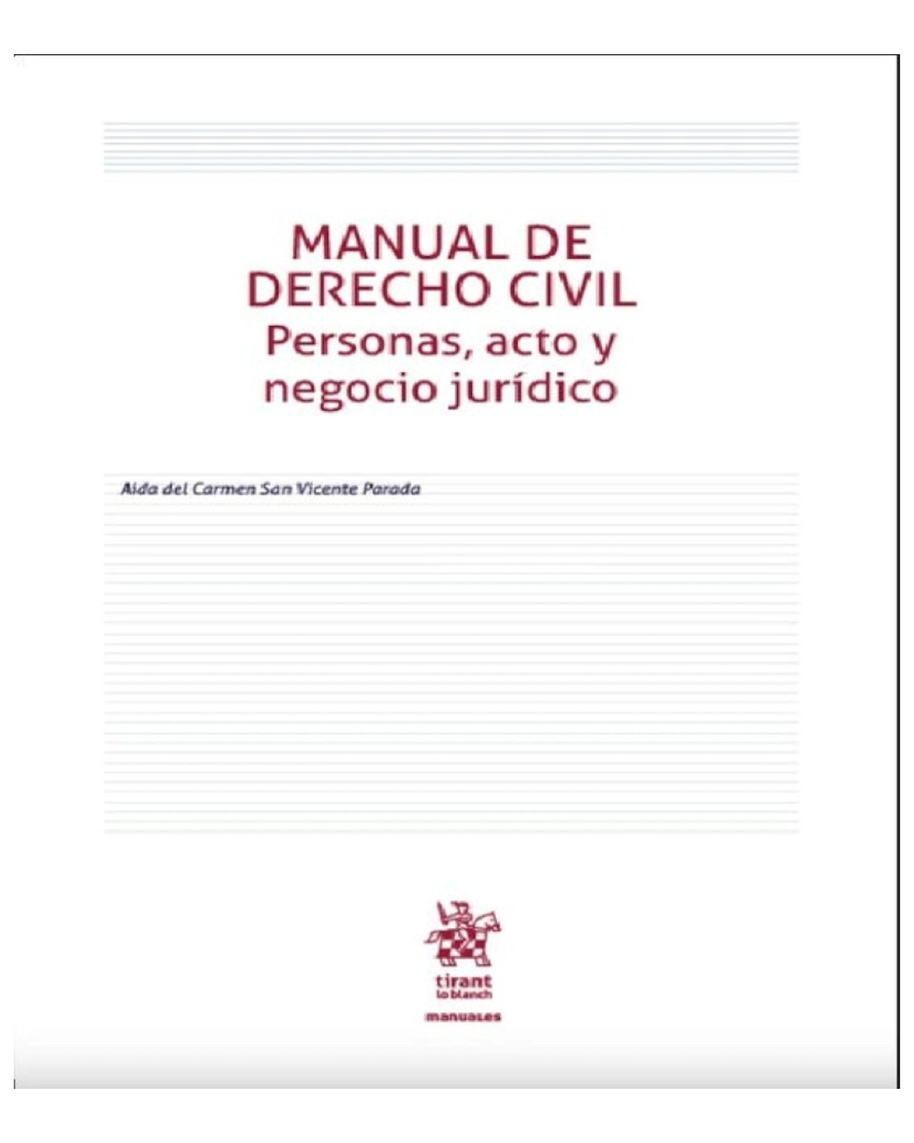Foto 2 pulgar | Libro ''manual De Derecho Civil. Personas, Acto Y Negocio Jurídico''