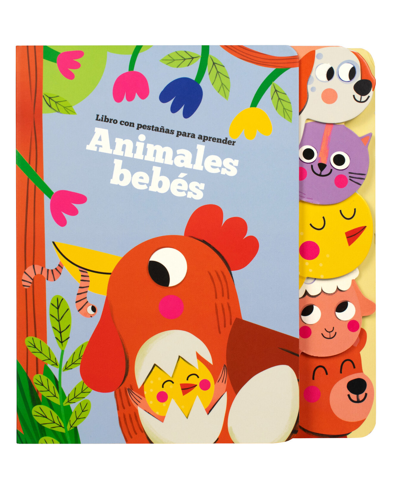 Libro ''libro Con Pestañas Para Aprender Animales Bebes''