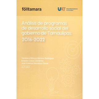 Foto 1 | Libro Análisis de Programas de Desarrollo Social del Gobierno de Tamaulipas 2016-2022