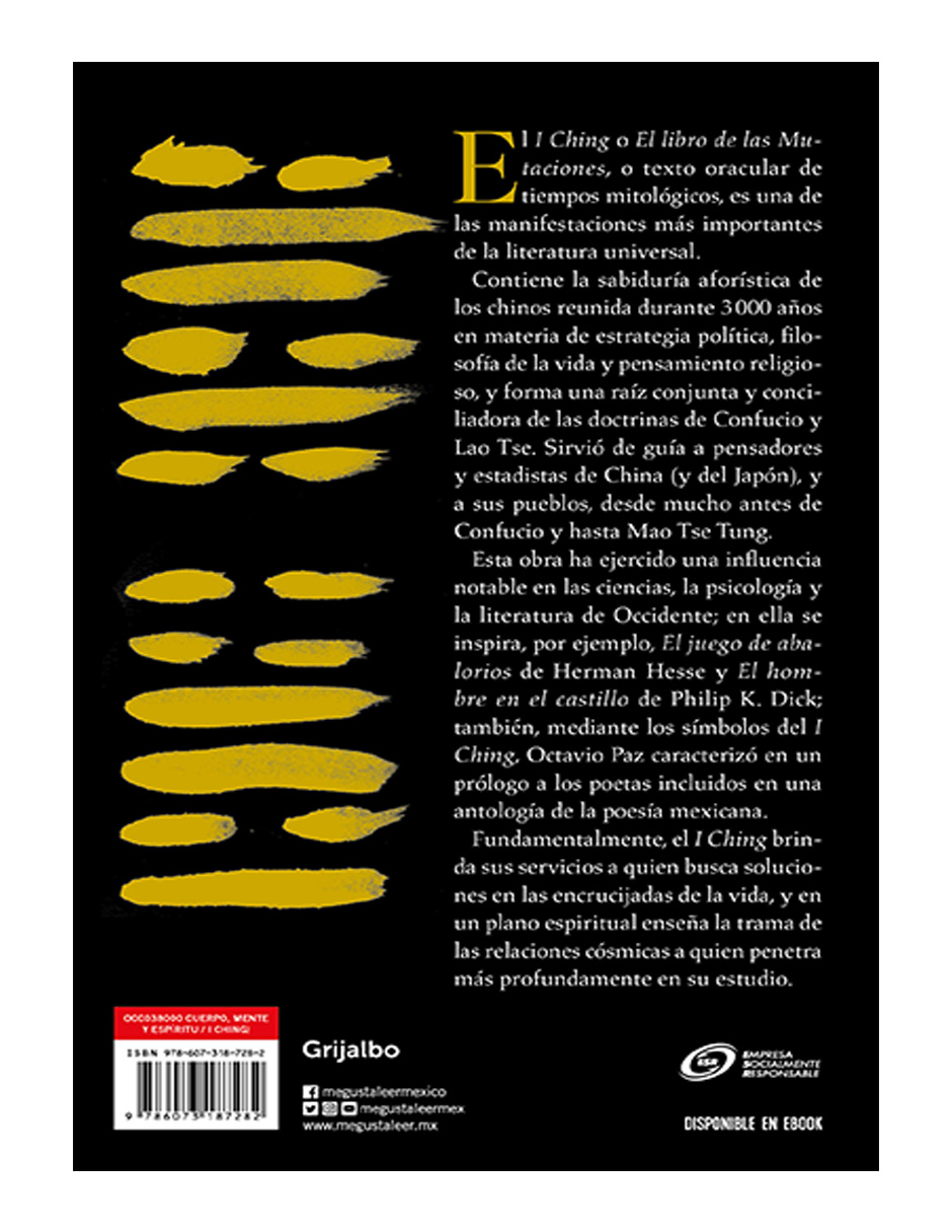 Foto 3 pulgar | Libro I Ching Editorial Grijalbo Autor Richard Wilhelm
