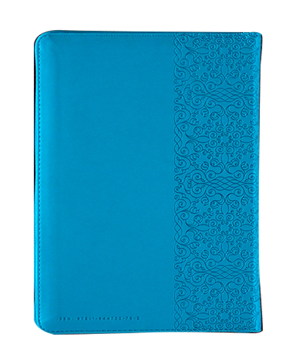 Foto 4 pulgar | Biblia Reina Valera 1960 Editorial Origen Símil Piel Aguamarina