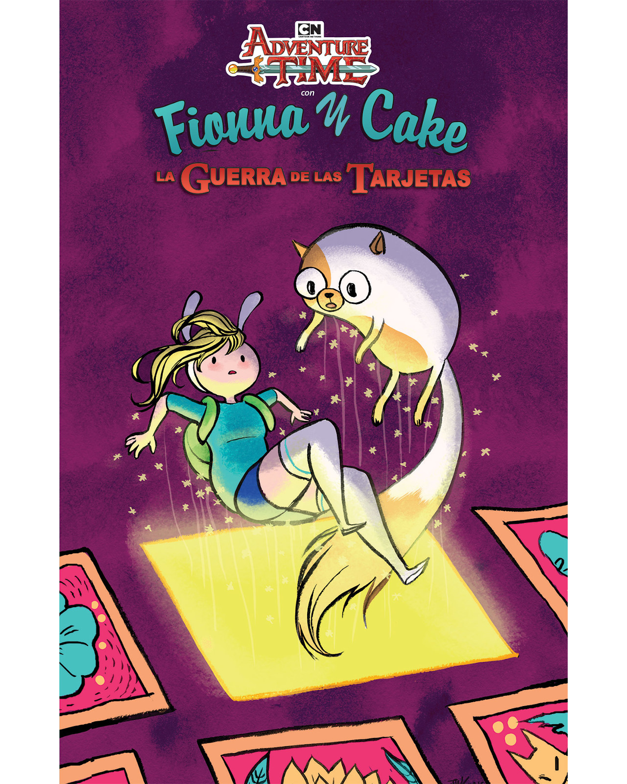 Libro Adventure Time con Fionna y Cake la Guerra de las Tarjetas Kamite Jen Wang $399