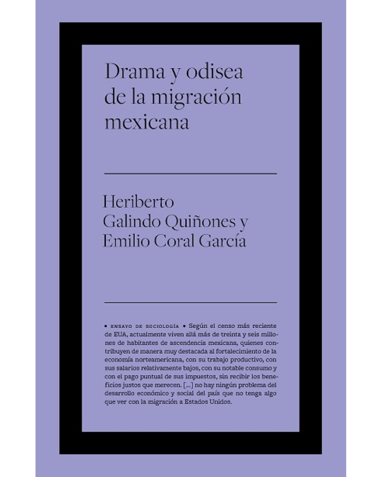 Foto 2 pulgar | Libro Drama y Odisea de la Migración Mexicana Editorial Biblioteca Nueva Autor Galindo Quiñones