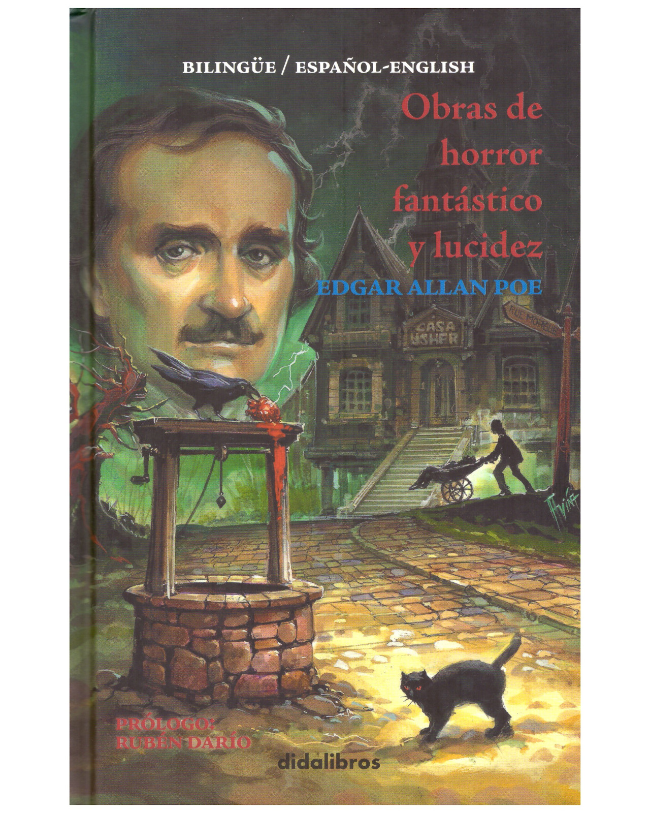 Foto 2 pulgar | Libro Obras de Horror Fantástico y Lucidez (Bilingüe) - Didalibros - Edgar Allan Poe
