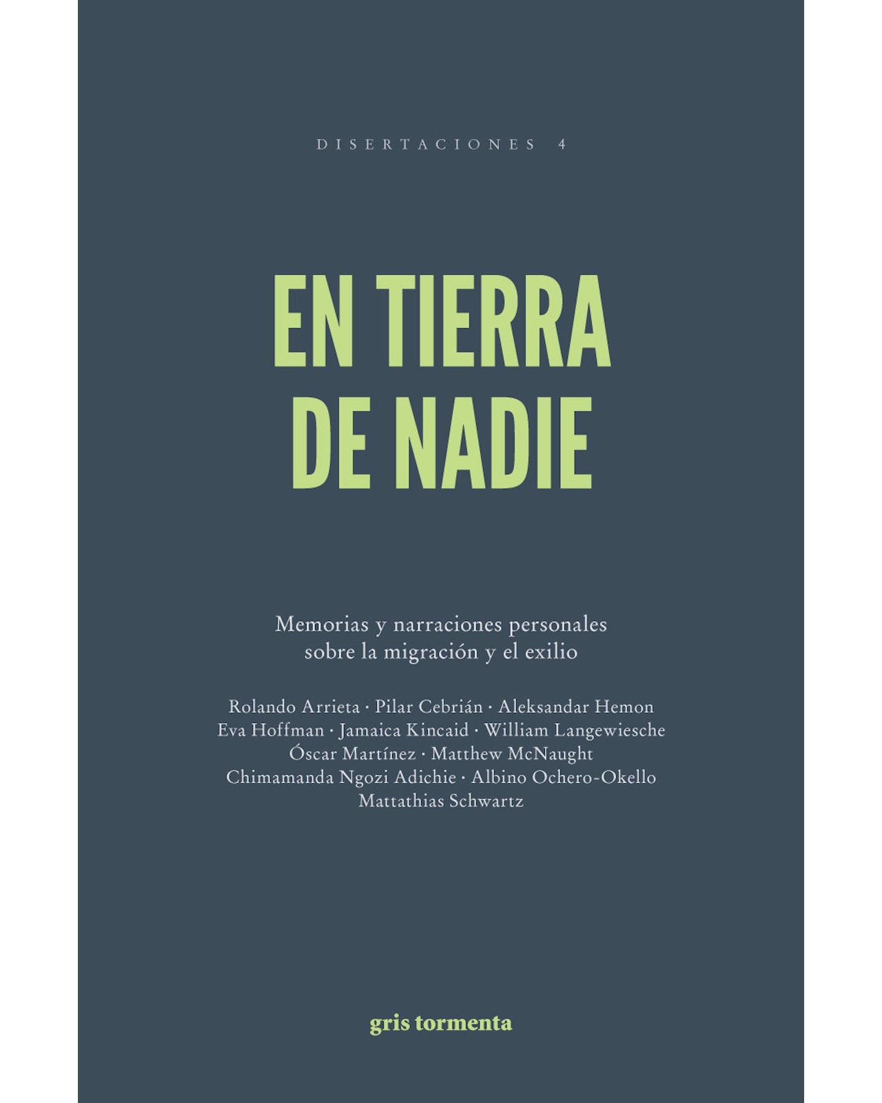 Libro En Tierra de Nadie Editorial Gris Tormenta Autor Adichie Chimamanda $480
