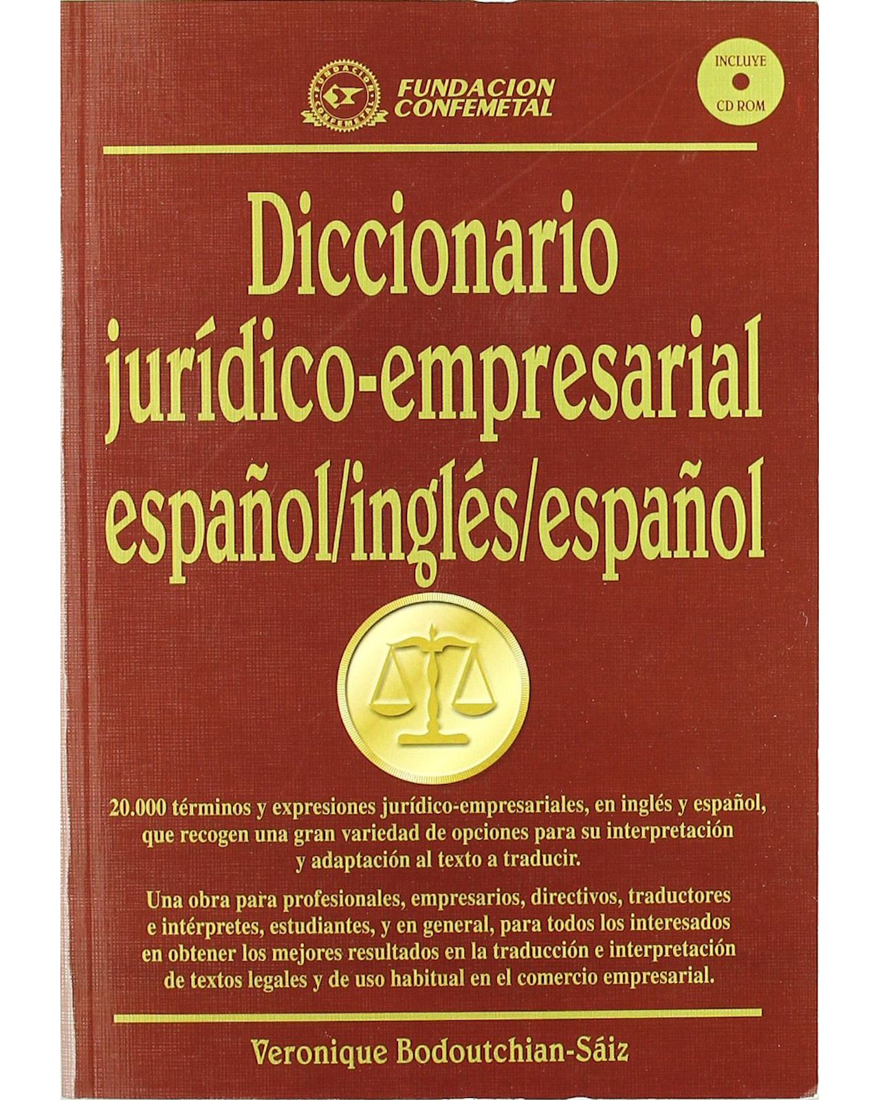 Foto 2 pulgar | Diccionario Jurídico Empresarial Editorial Fundación Confemetal Autor Veronique Bodoutchain