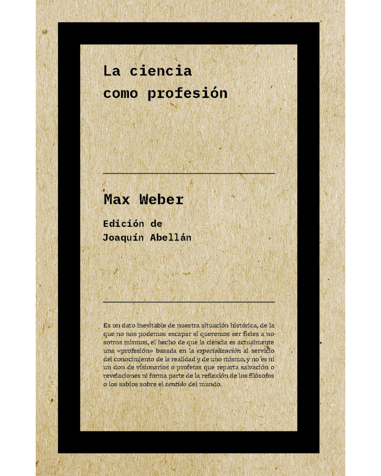 Foto 2 pulgar | Libro La Ciencia Como Profesión Autor Max Weber
