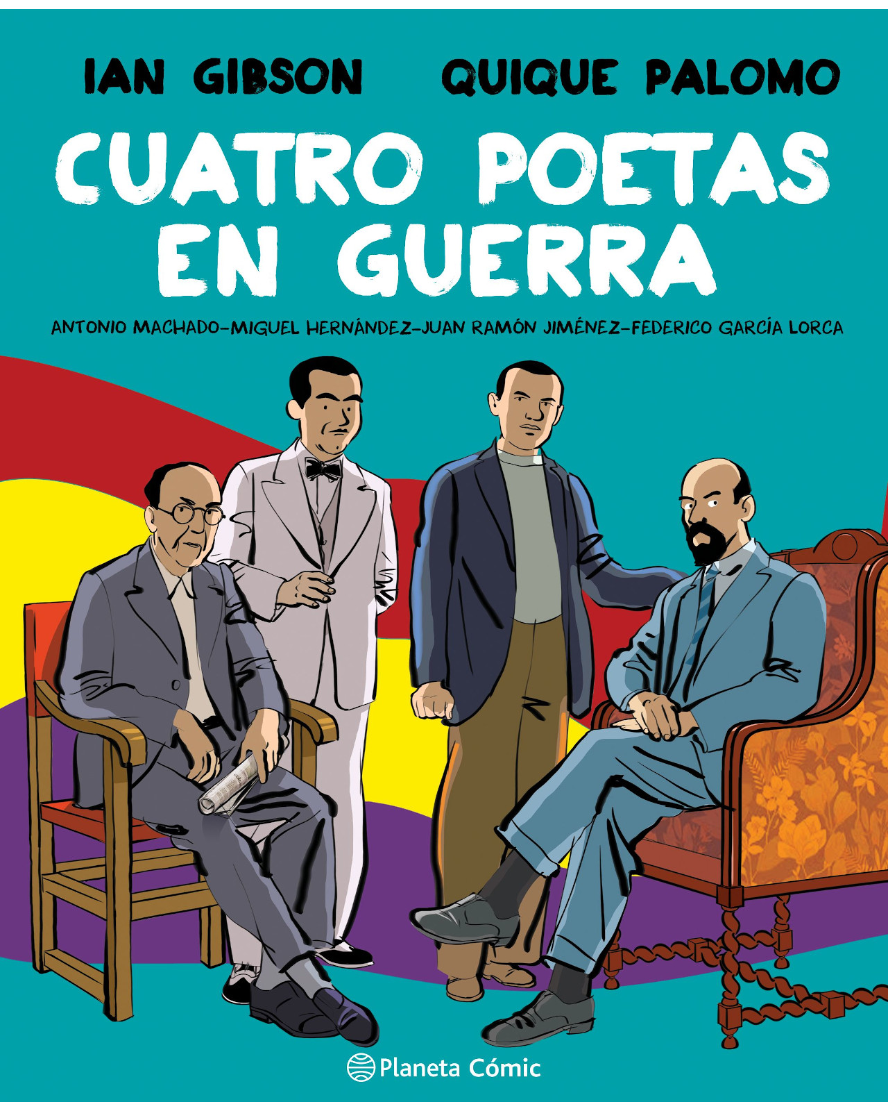 Foto 1 | Libro Cuatro Poetas En Guerra Editorial Planeta Cómic Autor Ian Gibson y Quique Palomo