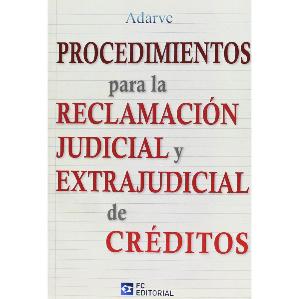 Foto 2 pulgar | Libro Procedimientos Para La Reclamación Judicial Y Extrajudicial De Créditos