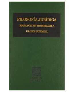 Foto 1 | Libro Filosofía Jurídica Ensayos En Homenaje A Ulises Schmill- Editorial Porrúa - Vázquez Cardozo, Rodolfo Darío