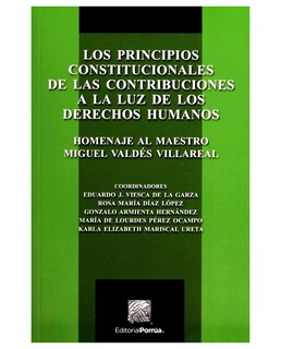 Foto 1 | Libro Los Principios Constitucionales De Las Contribuciones De Los Derechos Humanos- Editorial Porrúa - Viesca De La