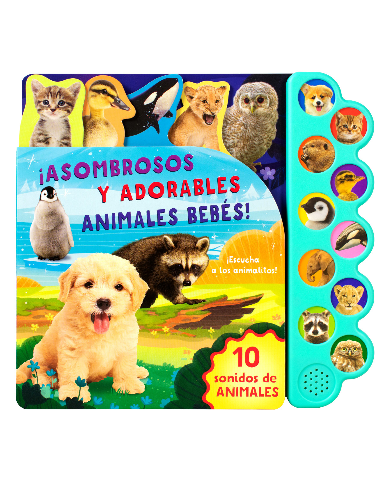 Foto 2 pulgar | Libro Infantil: 10 Sonidos De Animales Asombrosos Y Adorables Animales Bebés- Advanced - Varios Autores