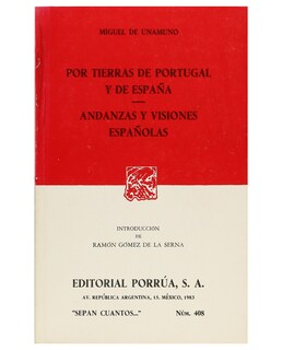 Foto 1 | Libro Por Tierras De Portugal Y De España · Andanzas Y Visiones Españolas- Editorial Porrúa - Unamuno Y Jugo, Miguel