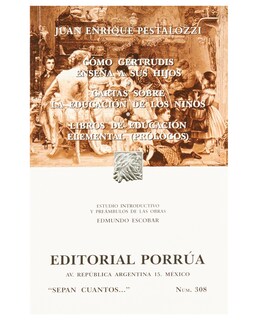 Foto 1 | Libro Cómo Gertrudis Enseña A Sus Hijos- Editorial Porrúa - Pestalozzi, Juan Enrique