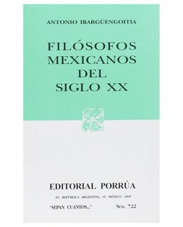 Foto 1 | Libro Filósofos Mexicanos Del Siglo Xx Editorial Porrúa Ibargüengoitia Chico Antonio