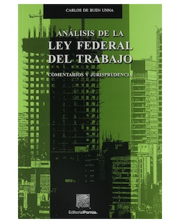 Foto 1 | Libro Análisis De La Ley Federal Del Trabajo- Editorial Porrúa - Buen Unna, Carlos De