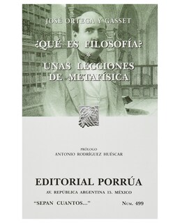 Foto 1 | Libro ¿qué Es Filosofía? Editorial Porrúa Ortega Y Gasset José