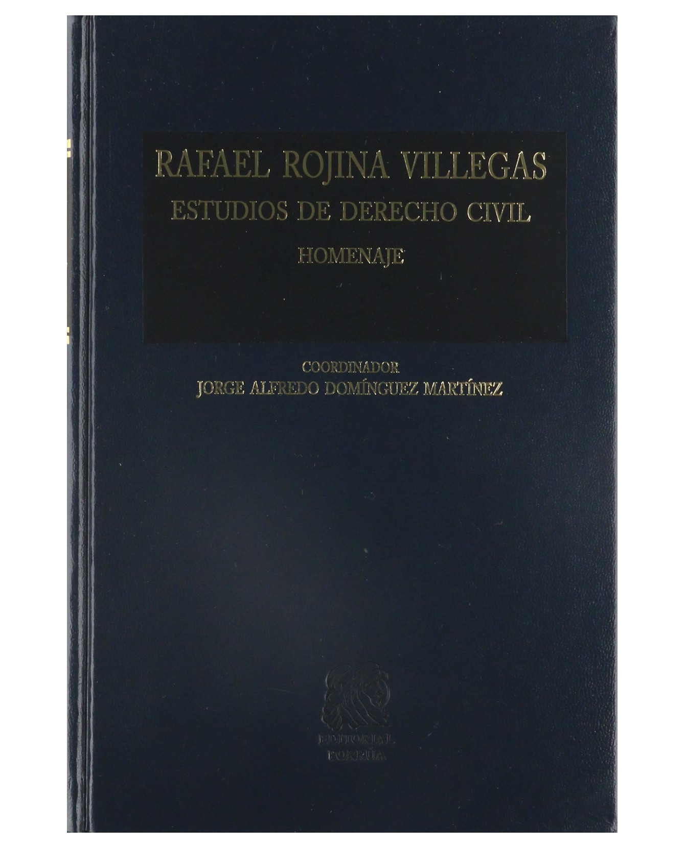 Foto 2 pulgar | Libro Rafael Rojina Villegas: Estudios De Derecho Civil- Editorial Porrúa - Domínguez Martínez, Jorge Alfredo