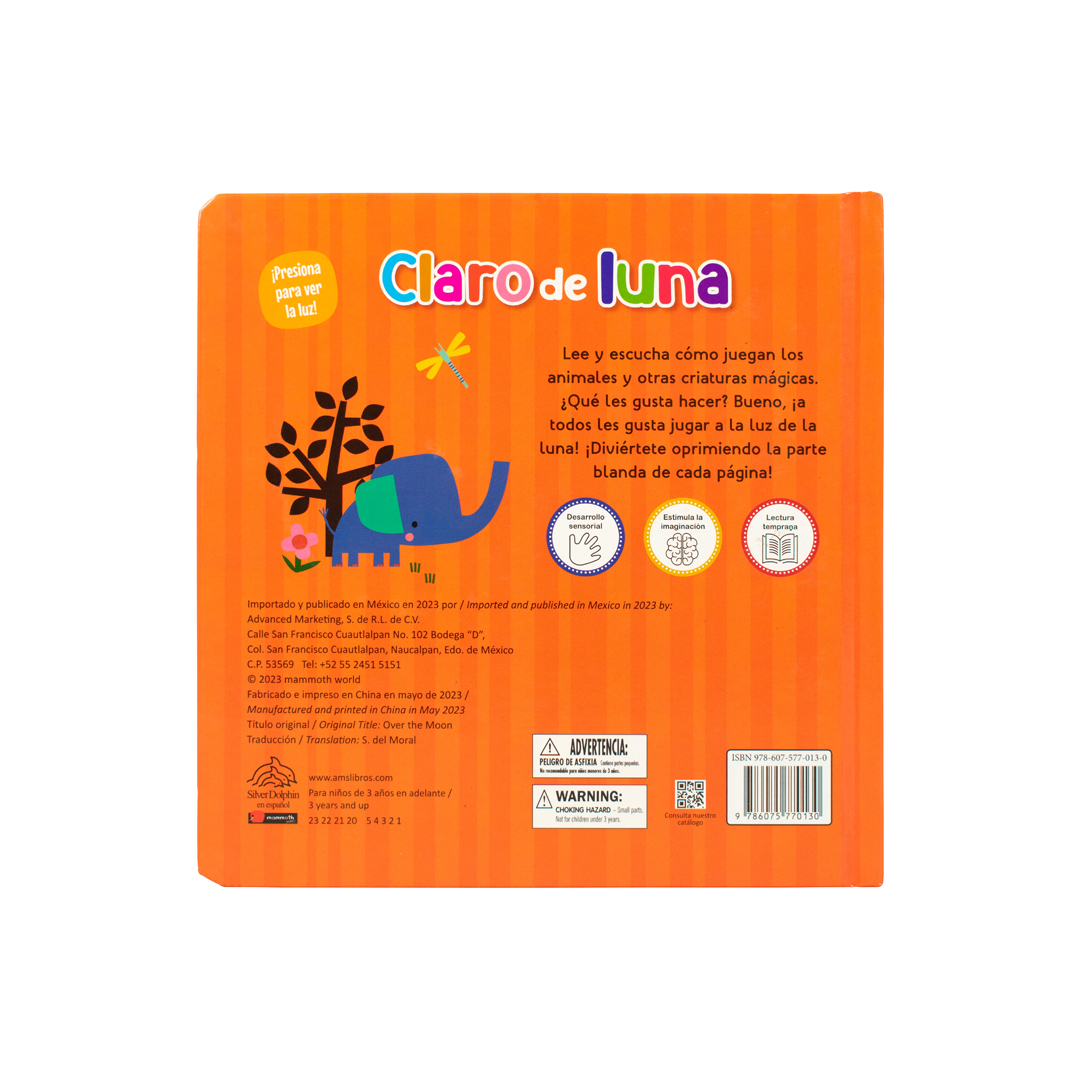 Foto 4 pulgar | Libro Cuento Infantil Presiona Para Ver Las Luces: Claro De Luna- Advanced - Varios Autores